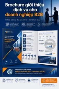 Brochure giới thiệu dịch vụ cho doanh nghiệp B2B