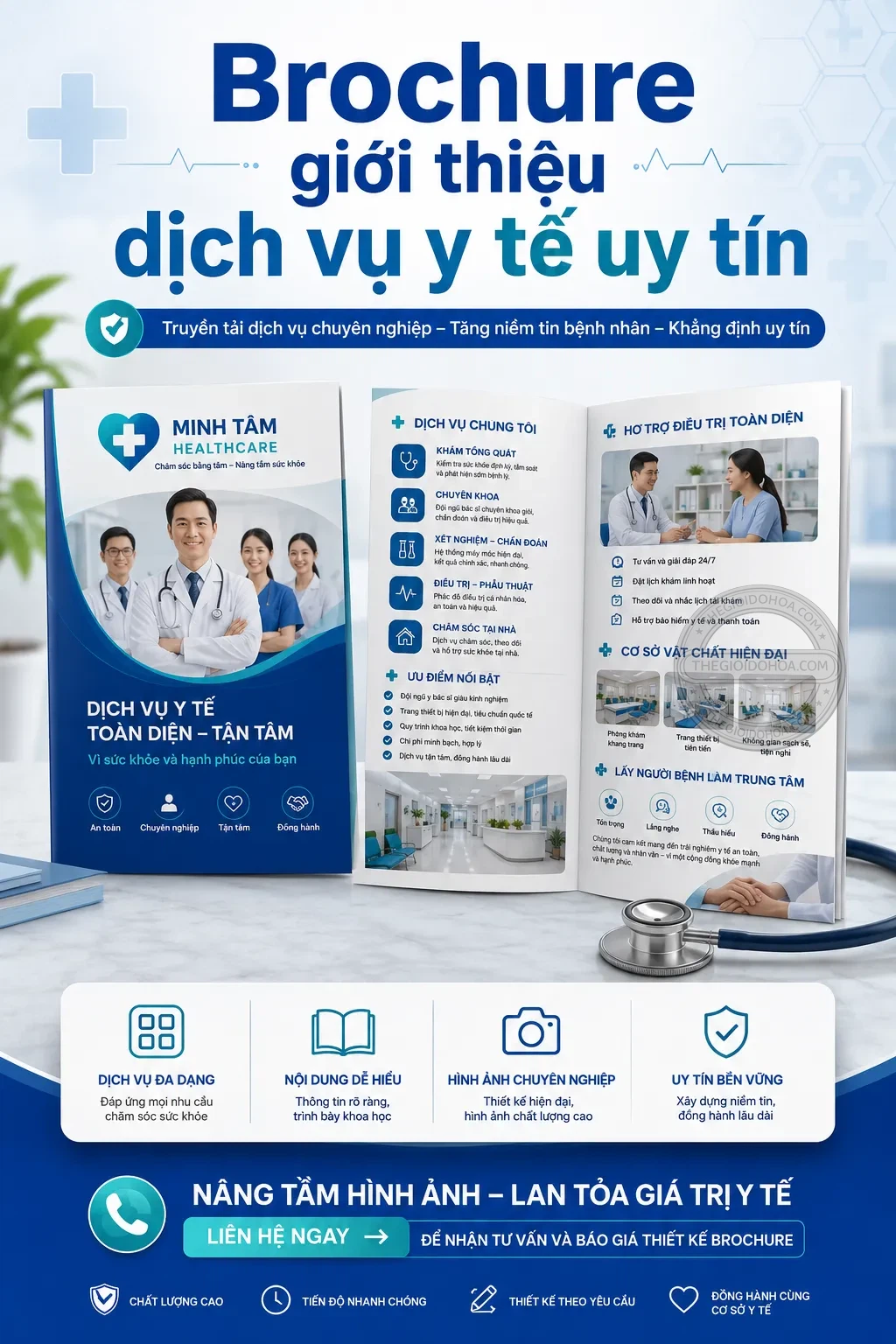 Brochure giới thiệu dịch vụ y tế uy tín