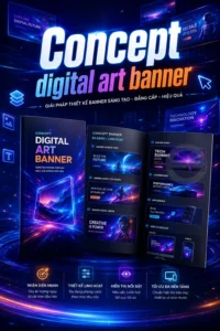 Concept digital art banner