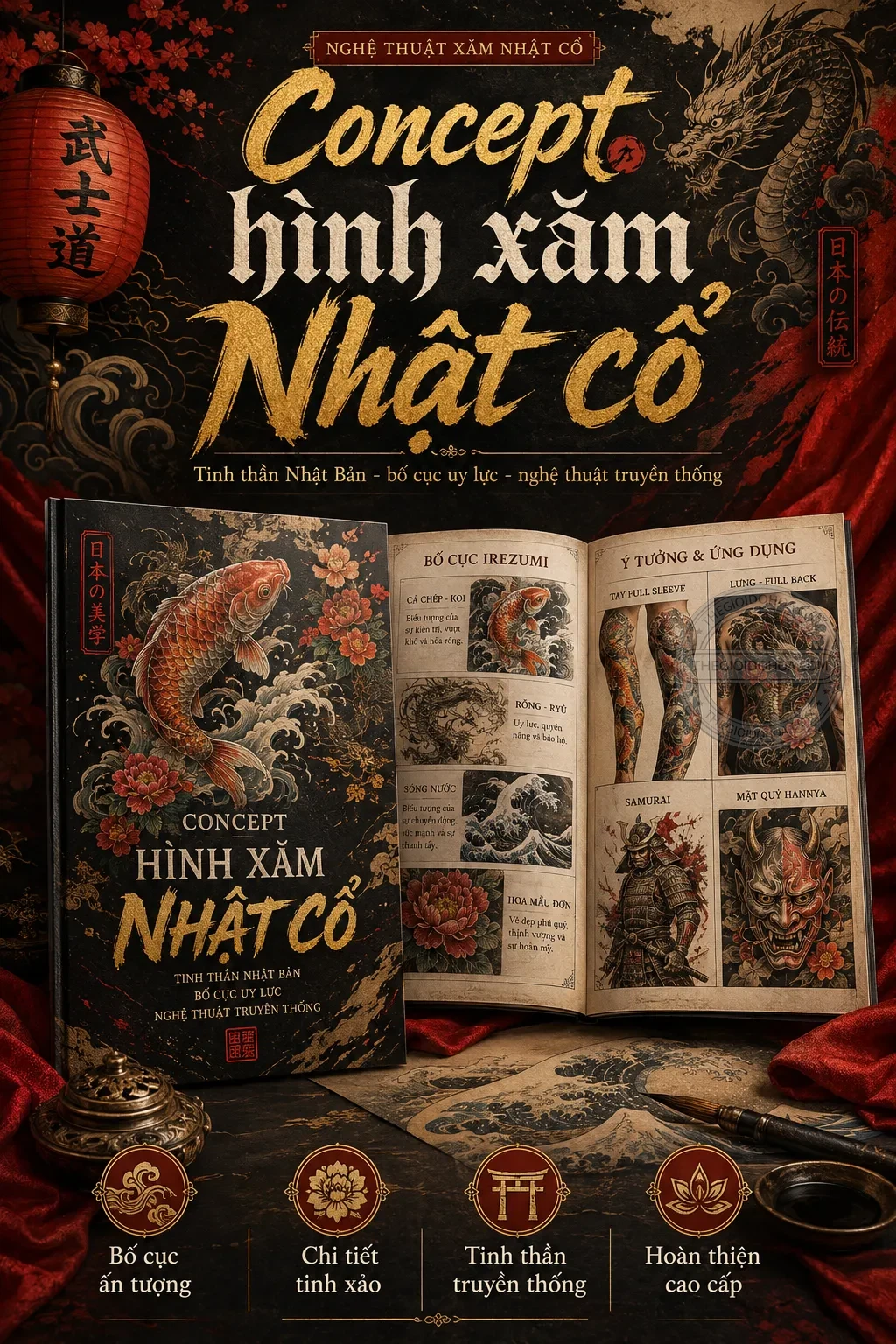 Concept hình xăm nhật cổ