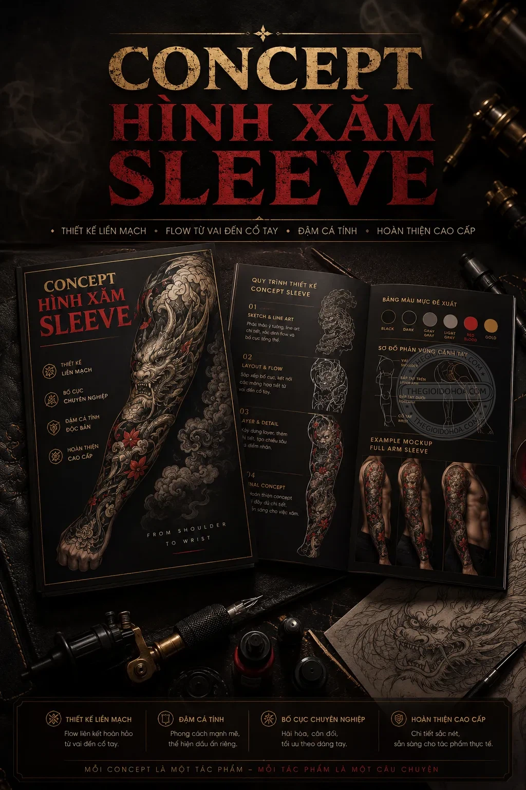 Concept hình xăm sleeve