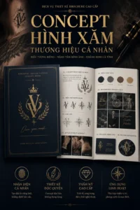 Concept hình xăm thương hiệu cá nhãn