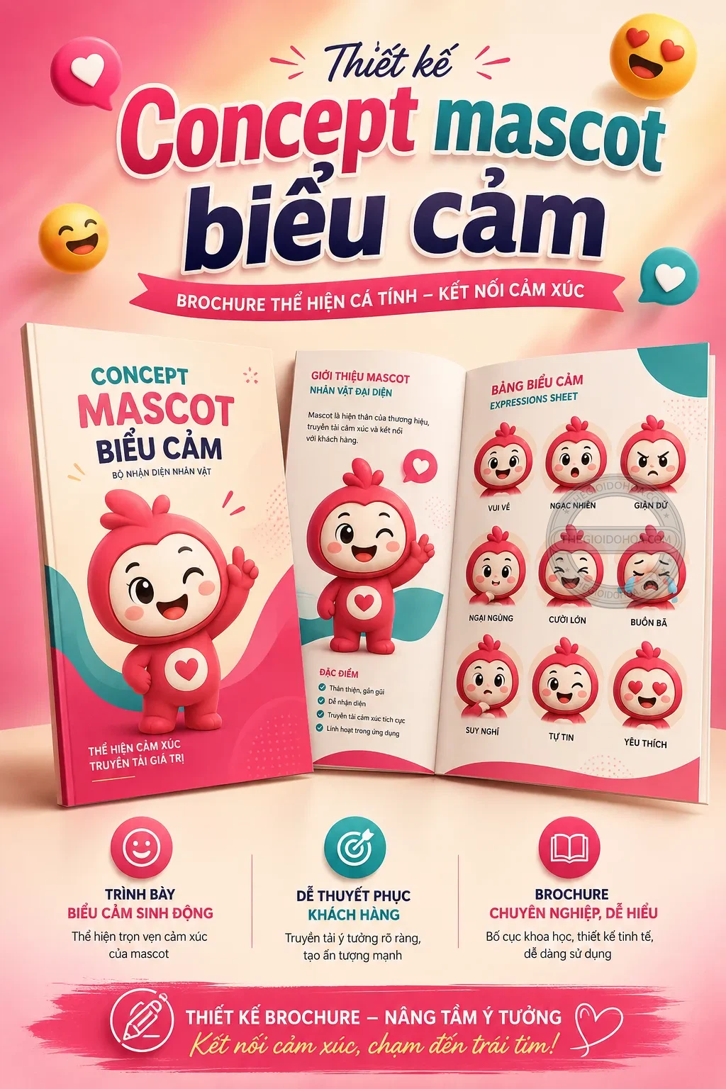 Concept mascot bieu cam
