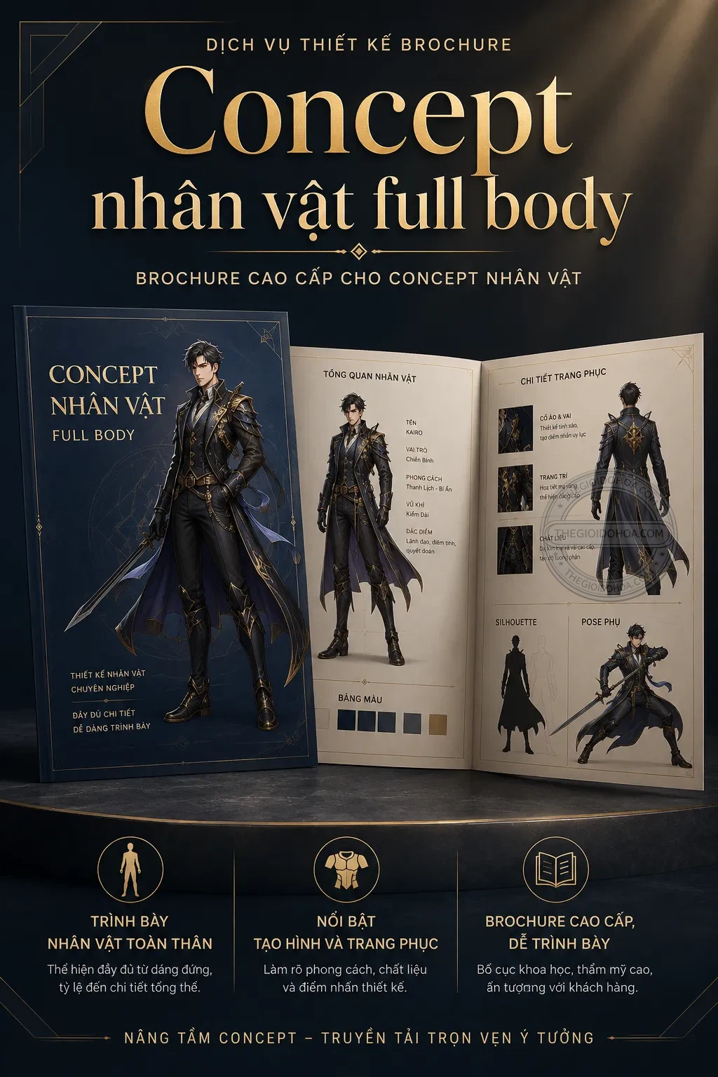 Concept nhãn vật full body