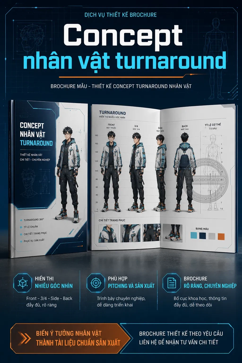 Concept nhãn vật turnaround