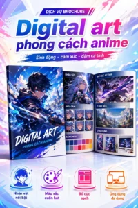 Digital art phong cách anime