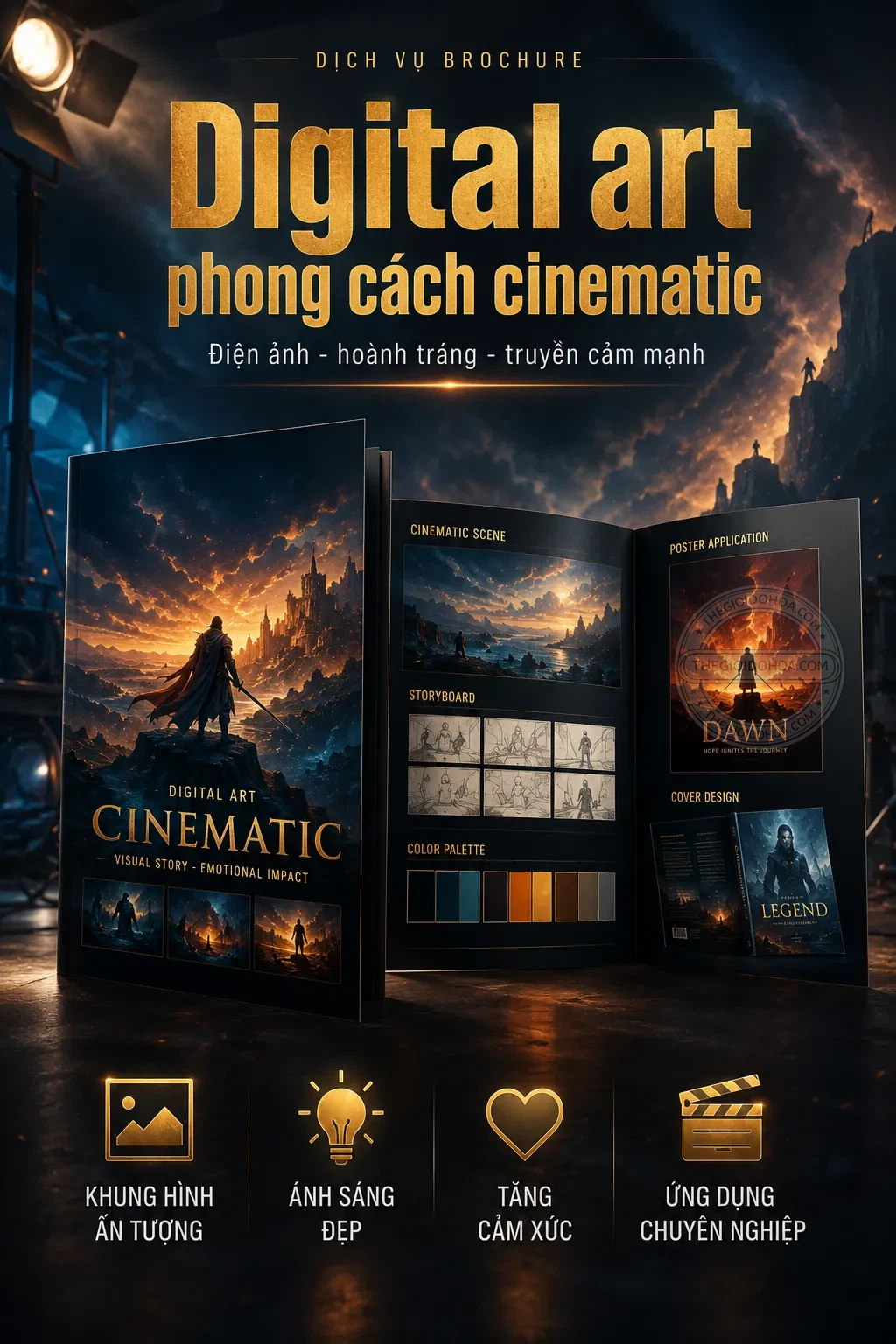 Digital art phong cách cinematic