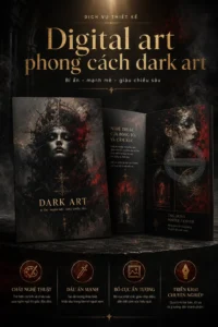Digital art phong cách dark art