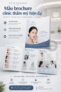 Mẫu brochure clinic tham my hiện đại