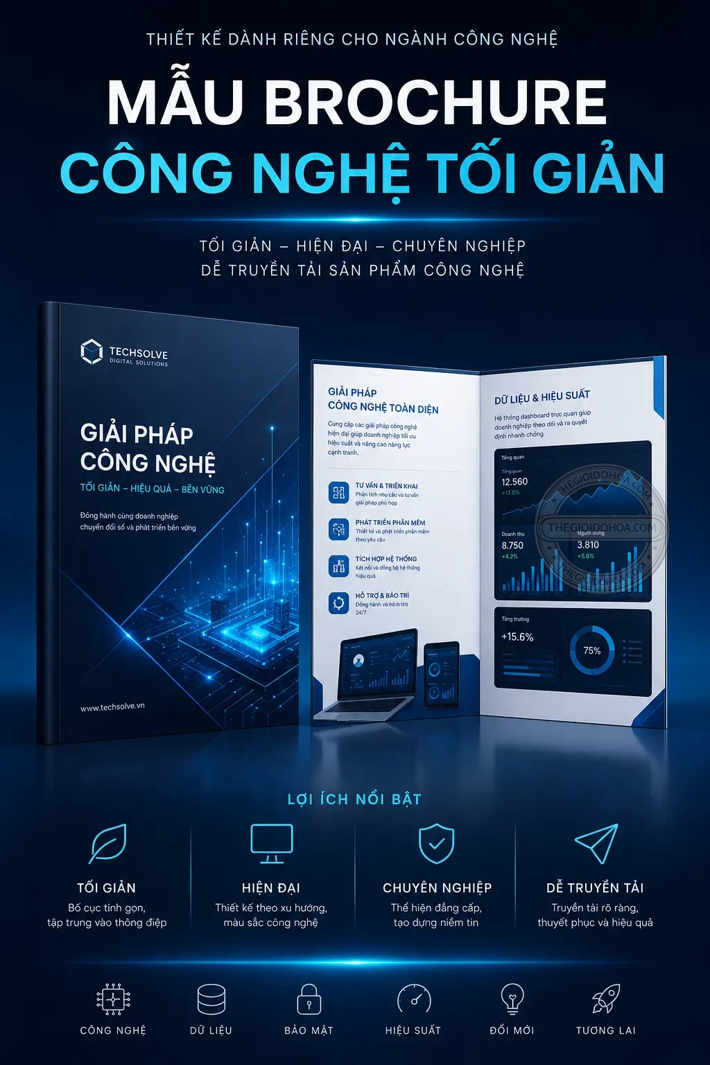 Mẫu brochure công nghệ toi gian