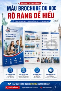 Mẫu brochure du học ro rang de hiệu