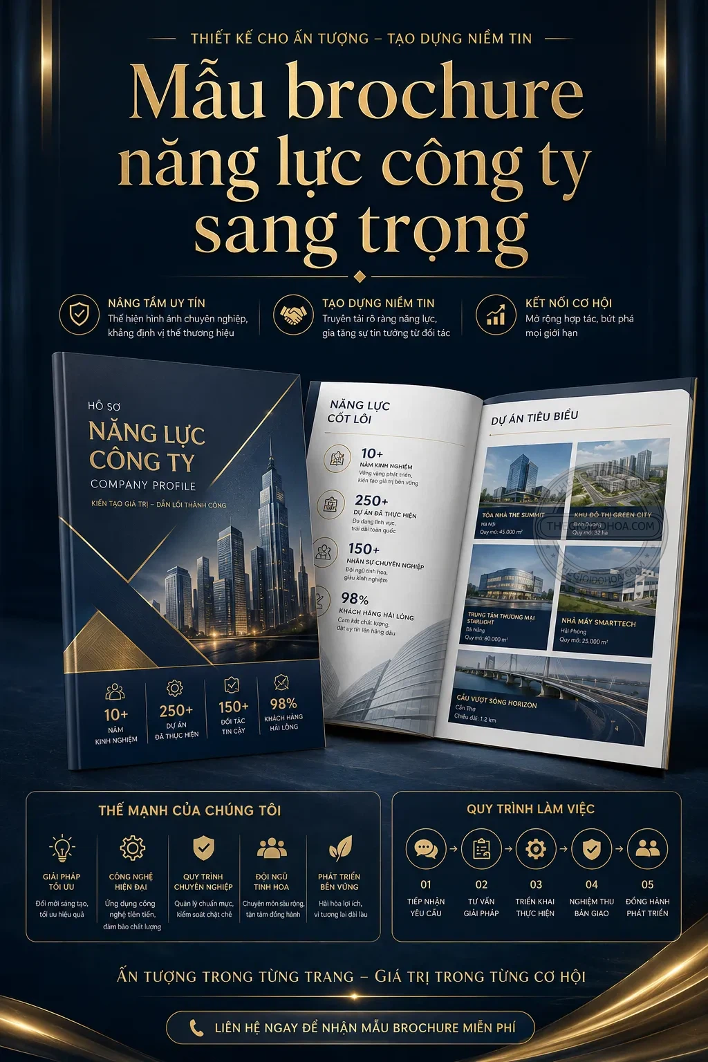 Mẫu brochure nang luc công ty sang trong