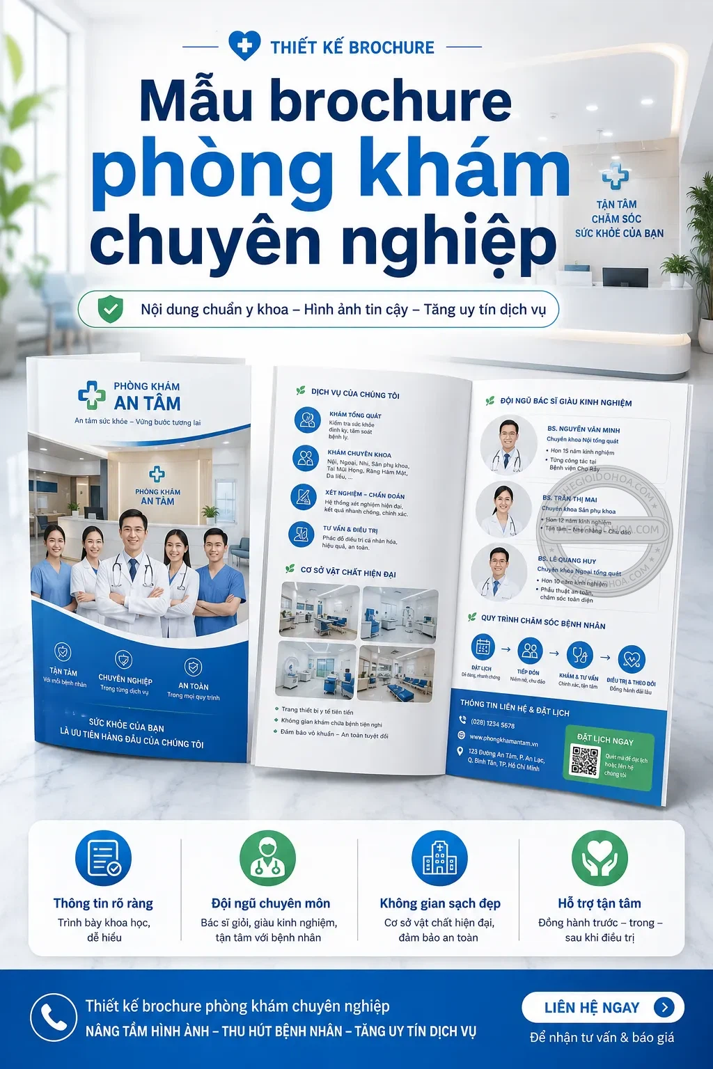 Mẫu brochure phong kham chuyen nghiệp
