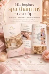 Mẫu brochure spa tham my cao cặp