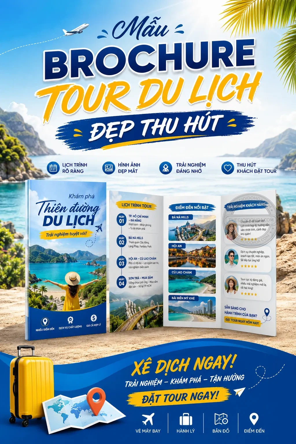 Mẫu brochure tour du lich đẹp thu hut