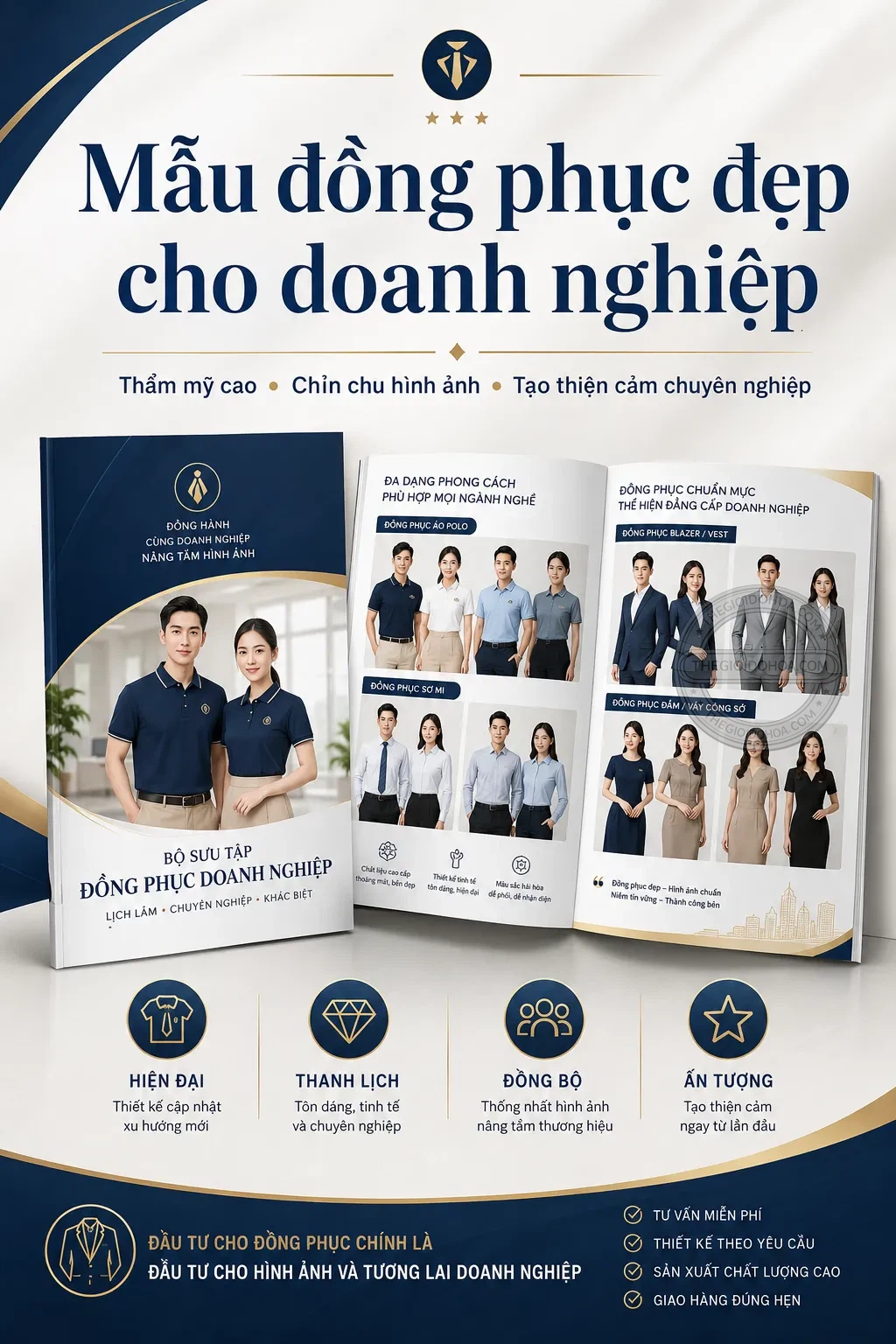 Mẫu dong phuc đẹp cho doanh nghiệp