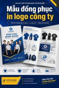 Mẫu dong phuc in logo công ty