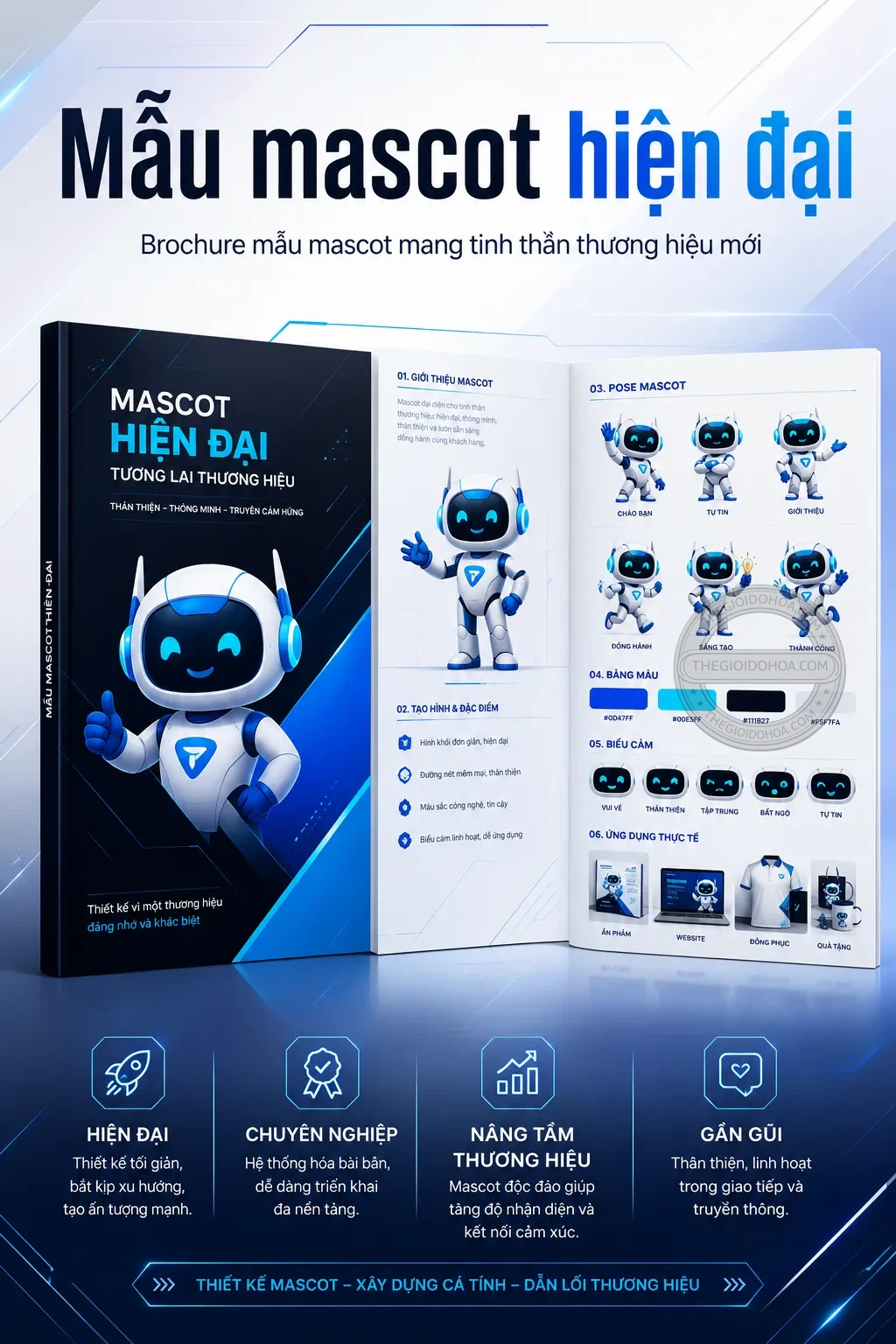 Mẫu mascot hiện đại