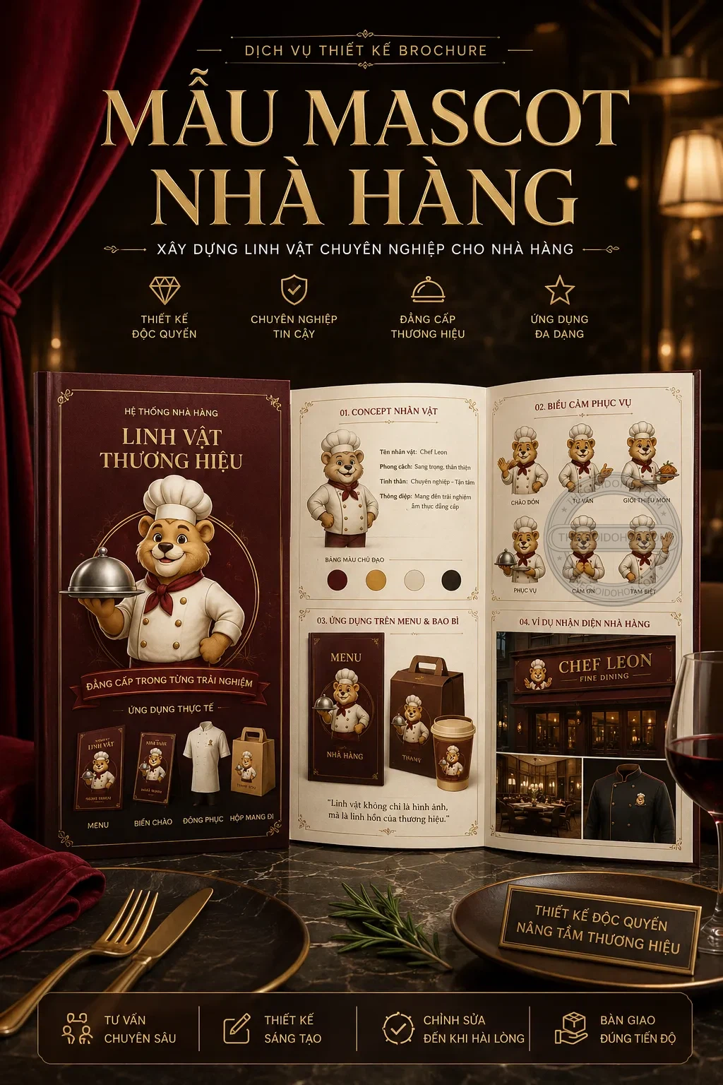 Mẫu mascot nha hang