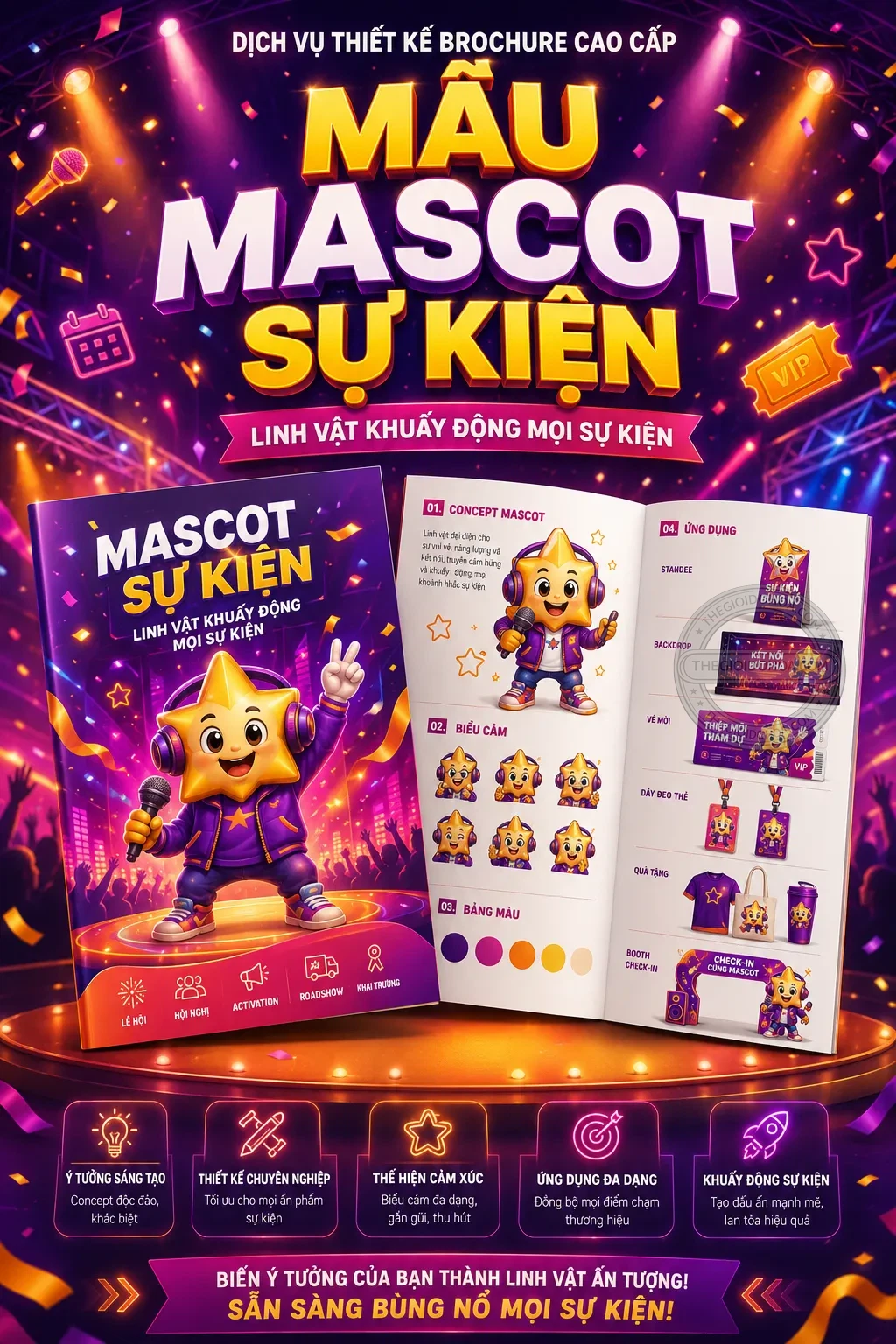 Mẫu mascot su kien