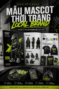 Mẫu mascot thoi trang local brand