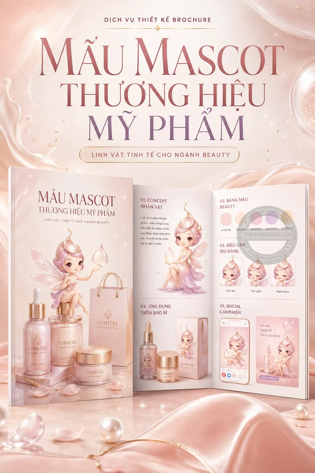 Mẫu mascot thương hiệu my phẩm