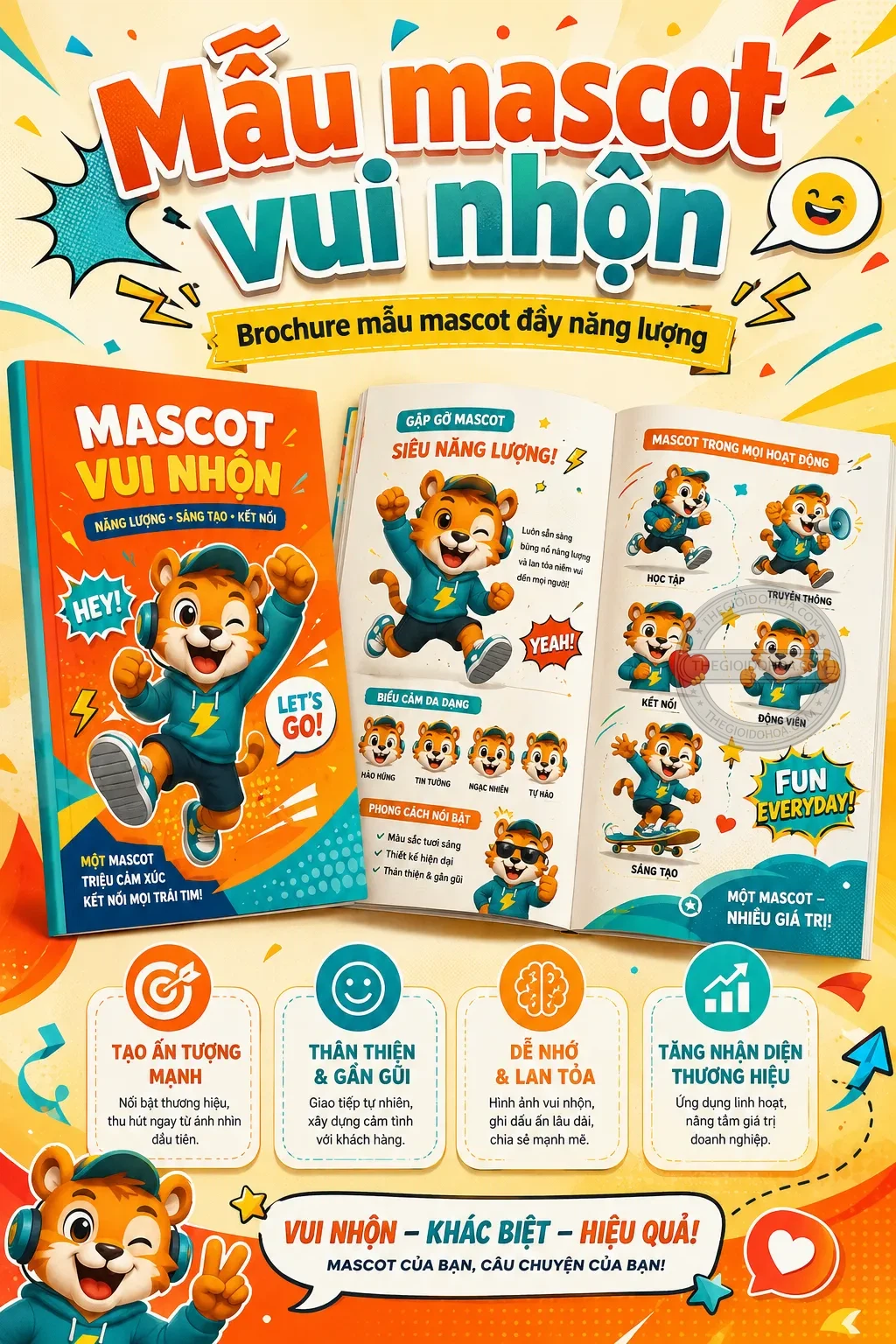 Mẫu mascot vui nhon