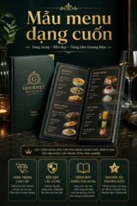 Mẫu menu dang cuon
