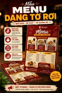 Mẫu menu dang to roi