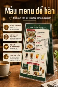 Mẫu menu de ban