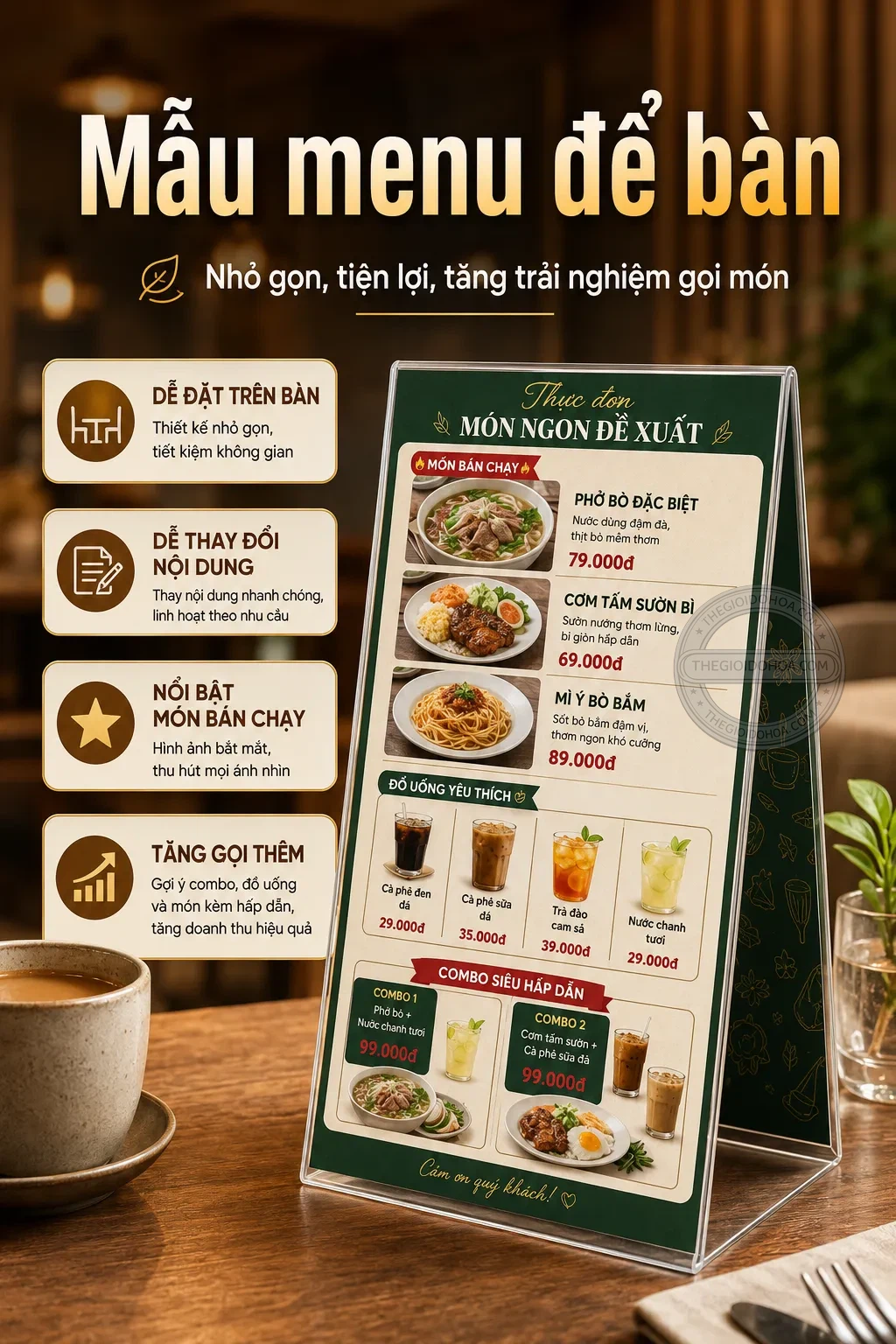Mẫu menu de ban