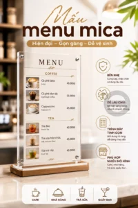 Mẫu menu mica