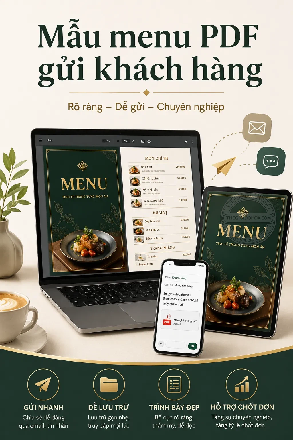 Mẫu menu pdf gui khach hang