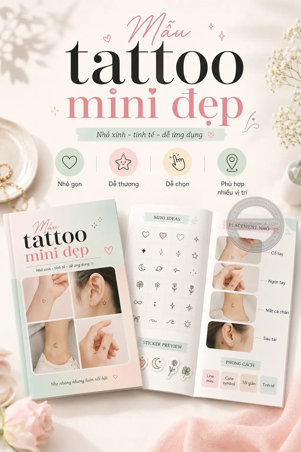Mẫu tattoo mini đẹp