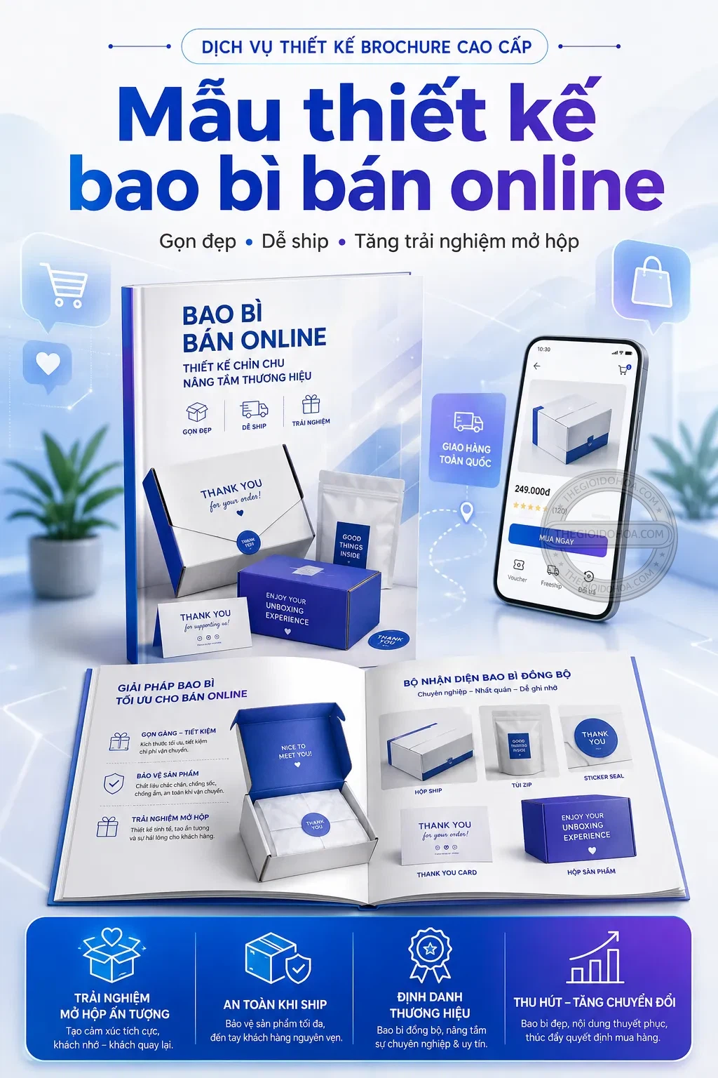 Mẫu thiet ke bao bì ban online
