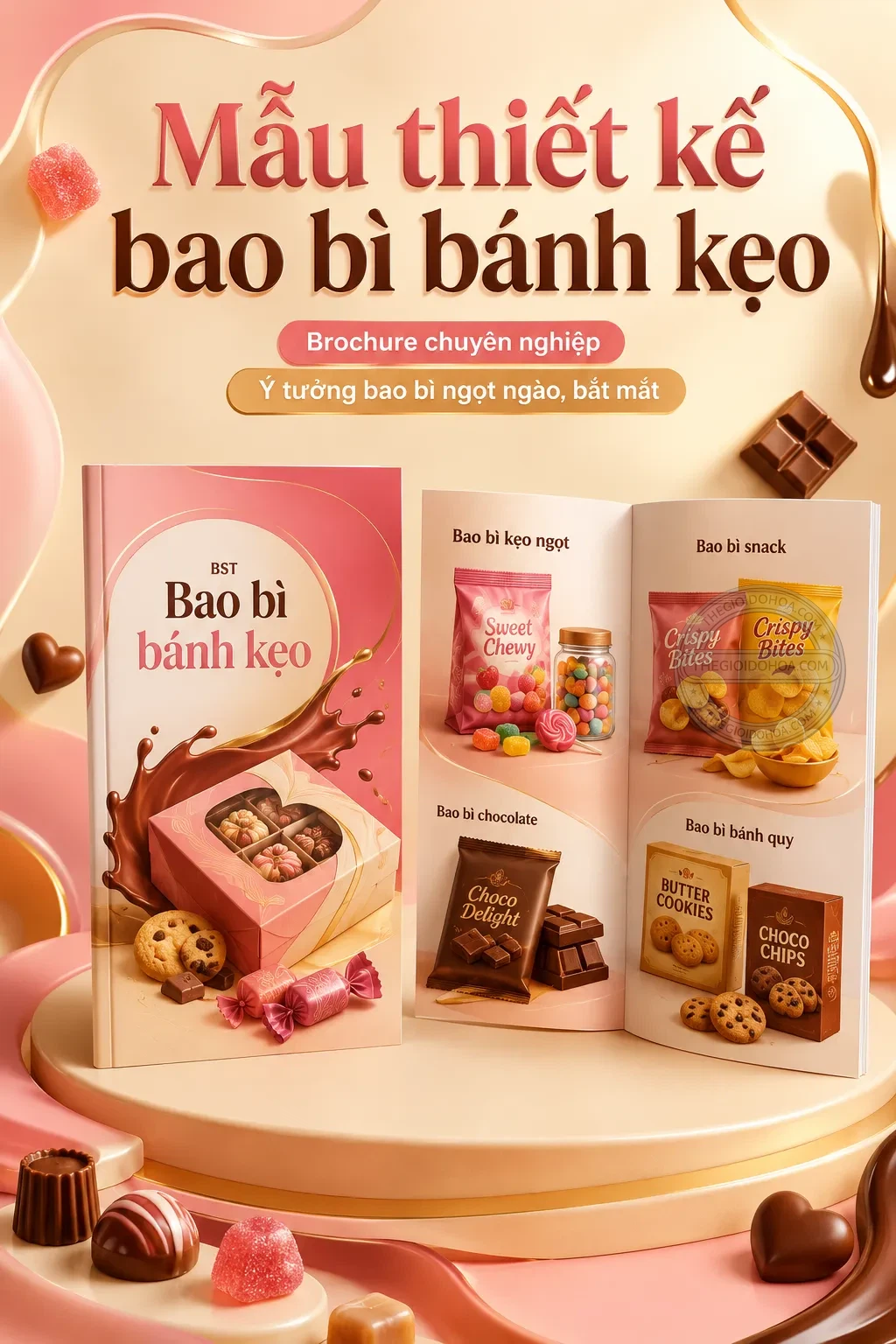 Mẫu thiet ke bao bì banh keo
