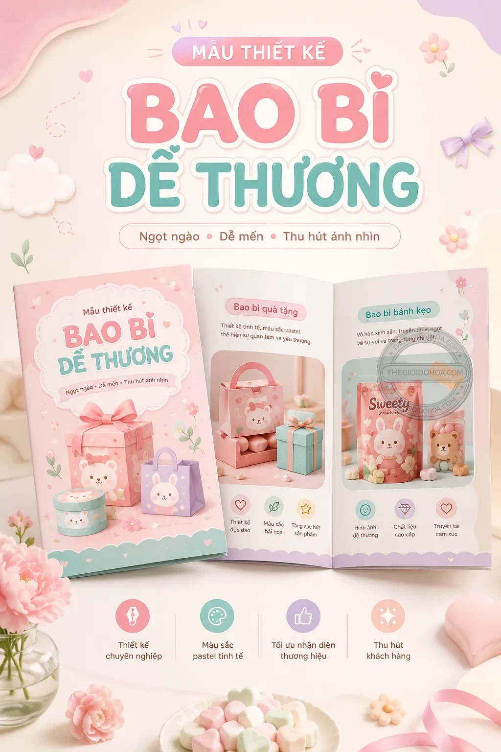 Mẫu thiet ke bao bì de thương
