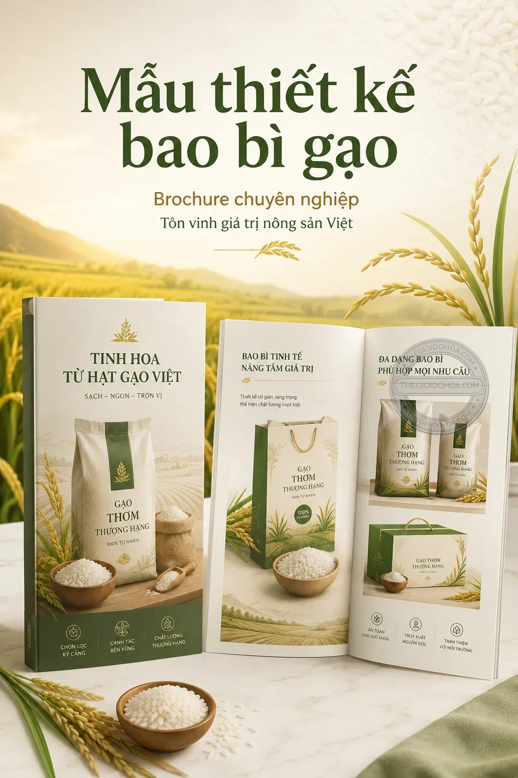 Mẫu thiet ke bao bì gao
