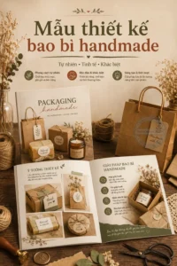 Mẫu thiet ke bao bì handmade