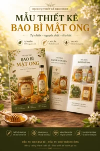 Mẫu thiet ke bao bì mat ong