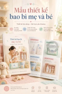 Mẫu thiet ke bao bì me va be