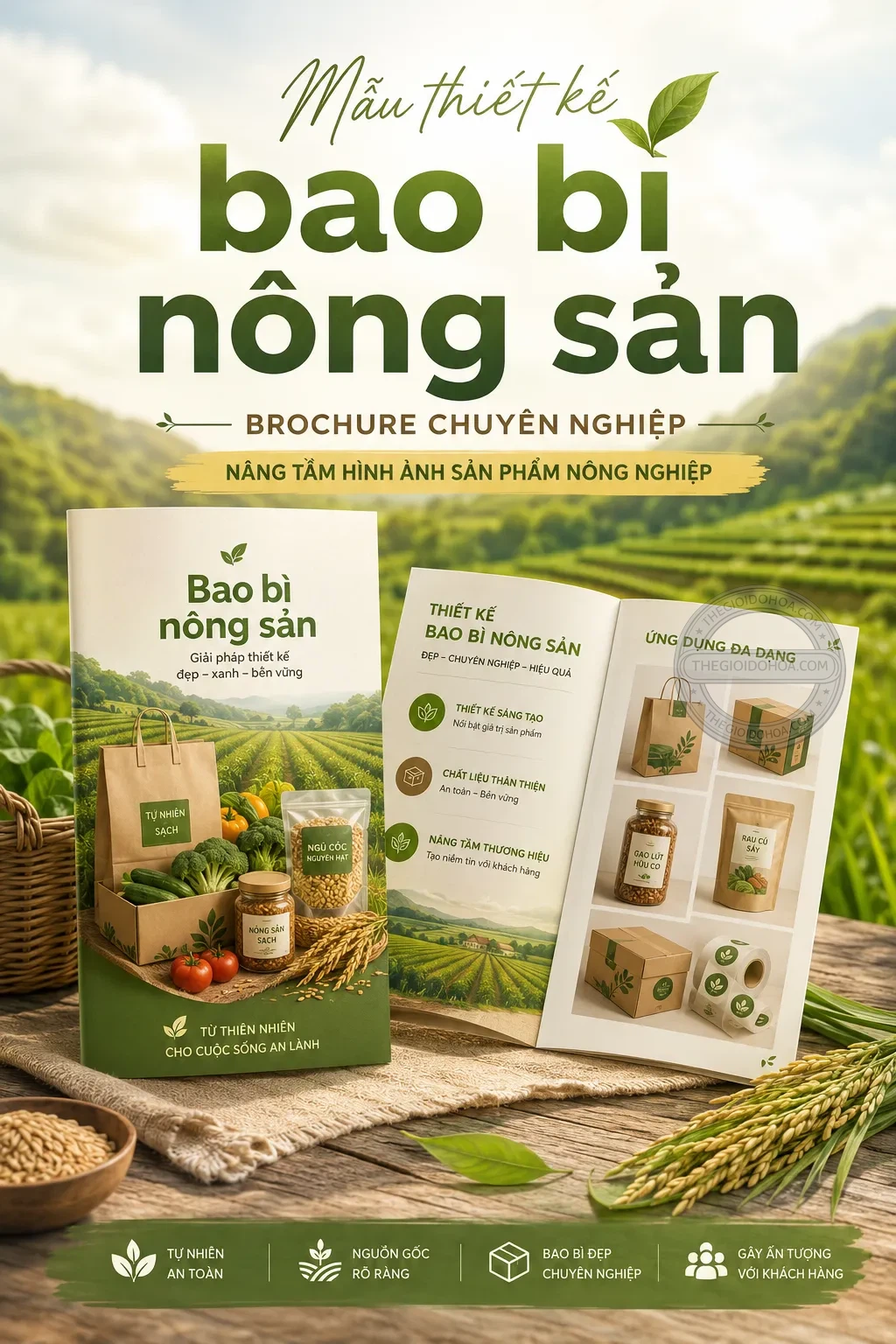 Mẫu thiet ke bao bì nong sản