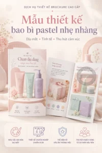 Mẫu thiet ke bao bì pastel nhe nhang