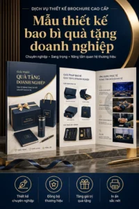 Mẫu thiet ke bao bì qua tang doanh nghiệp