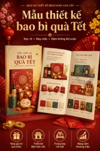 Mẫu thiet ke bao bì qua Tết