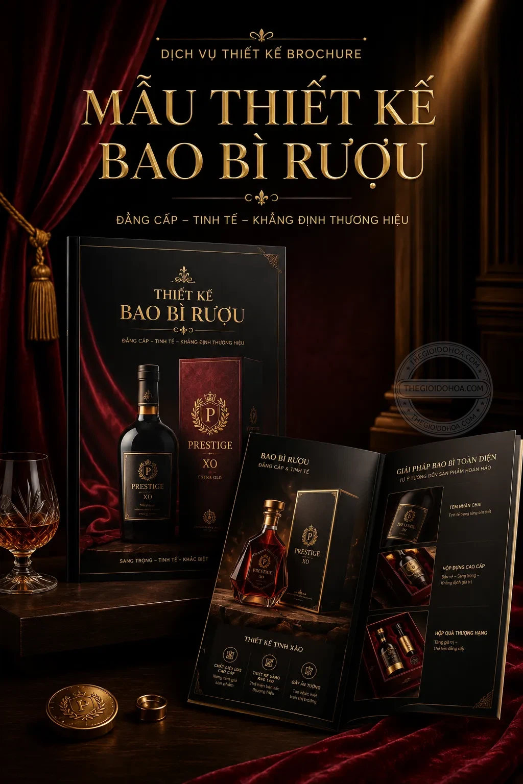 Mẫu thiet ke bao bì ruou
