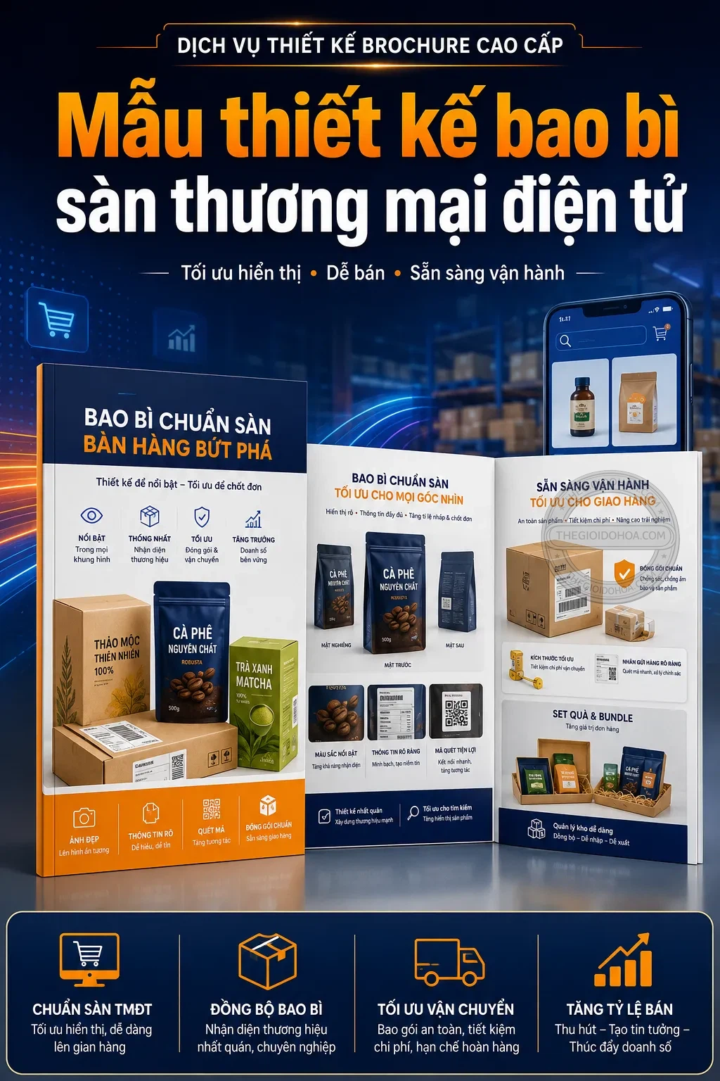 Mẫu thiet ke bao bì sản thương mãi diện tu