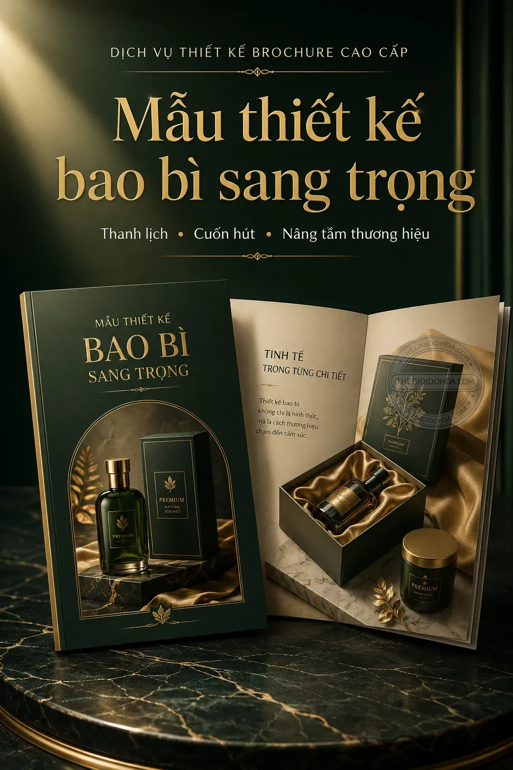 Mẫu thiet ke bao bì sang trong