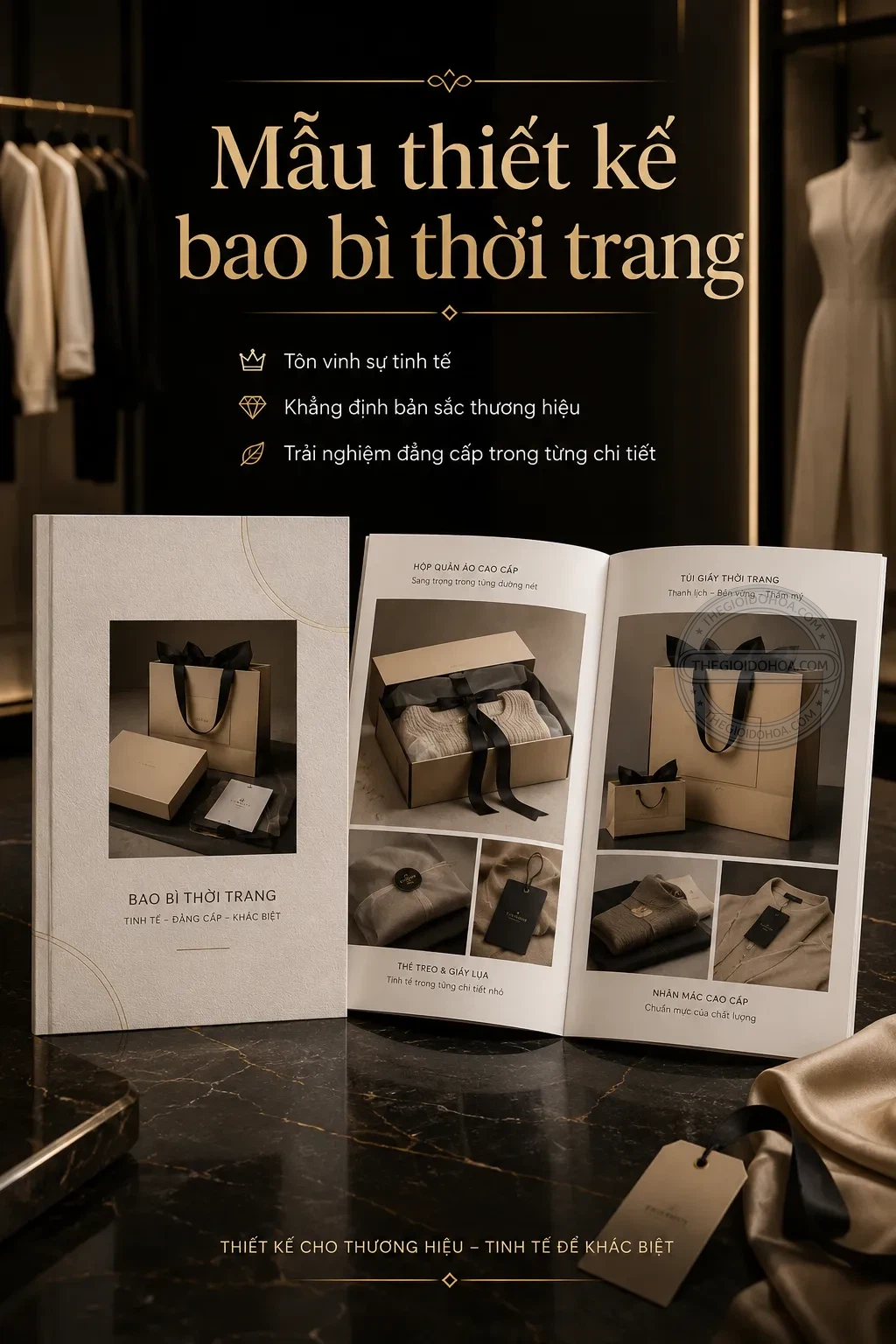 Mẫu thiet ke bao bì thoi trang