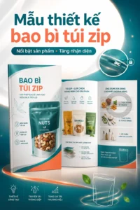 Mẫu thiet ke bao bì tui zip
